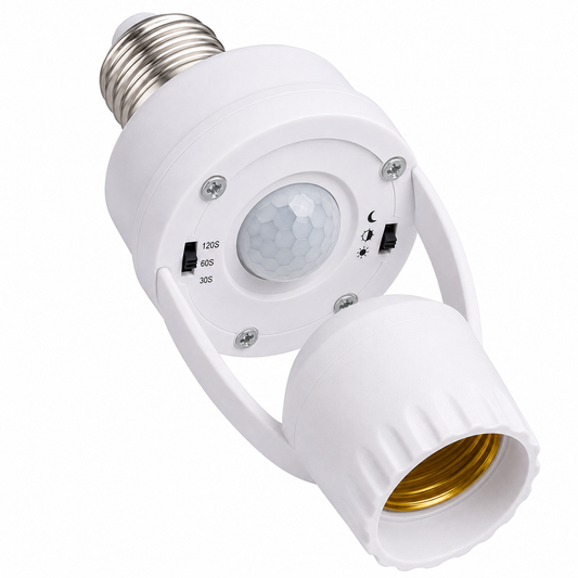 Portalámparas E27 con Sensor de Movimiento PIR – Encendido Automático