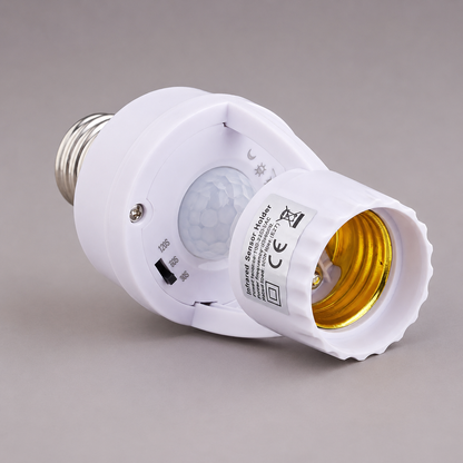 Portalámparas E27 con Sensor de Movimiento PIR – Encendido Automático