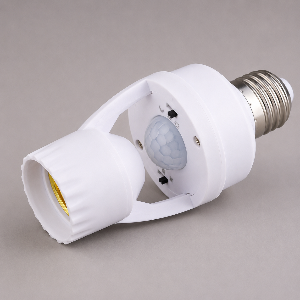 Portalámparas E27 con Sensor de Movimiento PIR – Encendido Automático