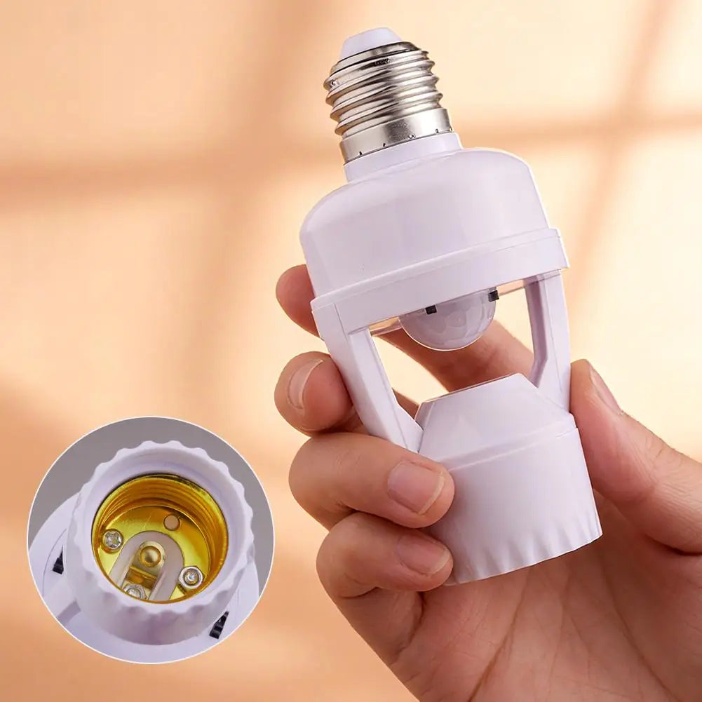Portalámparas E27 con Sensor de Movimiento PIR – Encendido Automático
