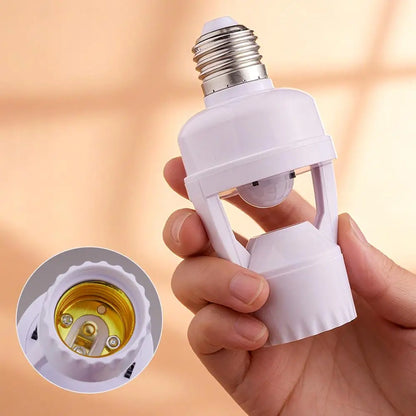 Portalámparas E27 con Sensor de Movimiento PIR – Encendido Automático